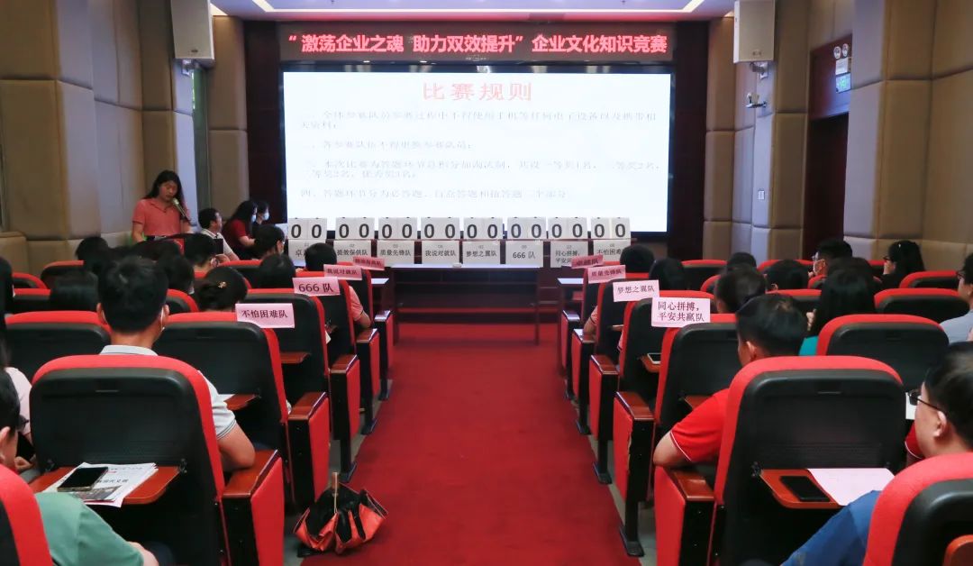 激荡企业之魂 助力双效提升——白云山2299威尼斯公司乐成举行企业文化知识竞赛